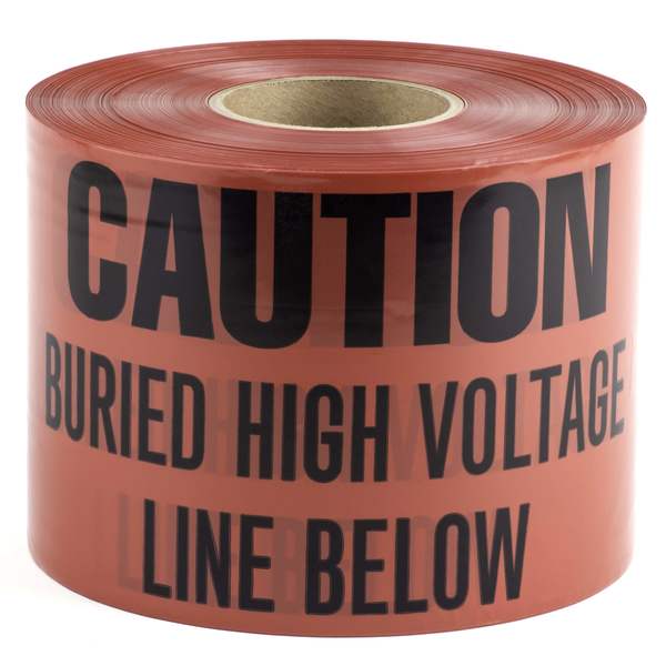 L.H. Dottie L.H. Dottie 6'' X 1000' Red Underground Tape (Caution Buried High Voltage Line Below) UT33D